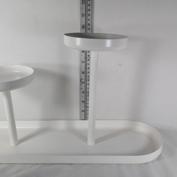 IKEA Chilistran Plant Stand Henrik Preutz White Metal 604.922.45 19.25x5.5" - Picture 14 of 16
